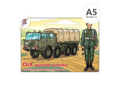 omalovanka a5 csla vojenska technika