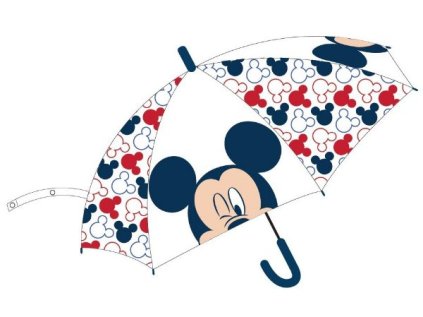 DEŠTNÍK DISNEY MICKEY průhledný > varianta 809 tm. modrý