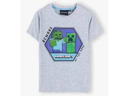 TRIČKO MINECRAFT > varianta 113b - 49304 šedé > 140