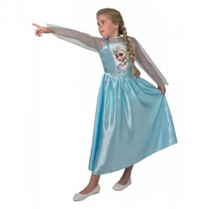 Šaty kostým Frozen Ledové Království modré Elsa > varianta 01 > 134-140