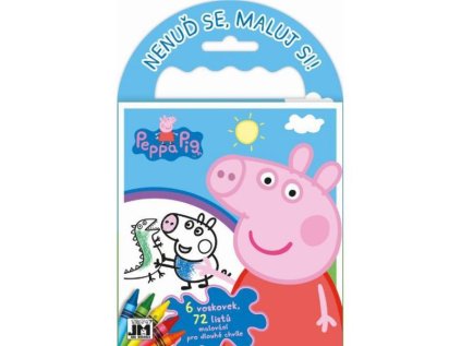 Omalovánky na cesty + voskovky Prasátko Pepina - Nenuď se, maluj si! > varianta 07