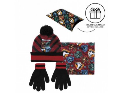 Dětský zimní set čepice, nákrčník, rukavice HARRY POTTER > varianta 02-2842