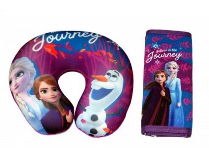Cestovní set opěrka polštářek a polstrování pásu Ledové království Frozen > varianta Frozen 59629