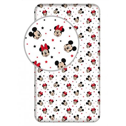 Jerry Fabrics Prostěradlo Mickey a Minnie Stars > varianta Prostěradlo Stars