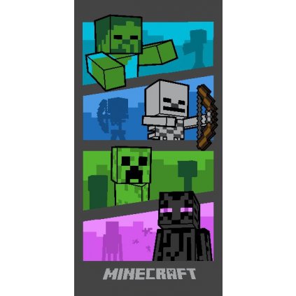 JERRY FABRICS Osuška Minecraft Adventure is an attitude > varianta Osuška Adventure is an attitud