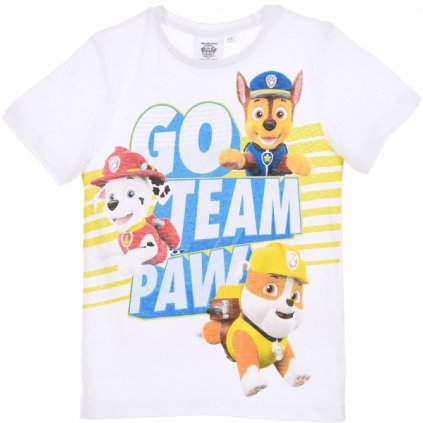 Tričko Tlapková Patrola Paw Patrol krátký rukáv > varianta 1464 bílé > 98