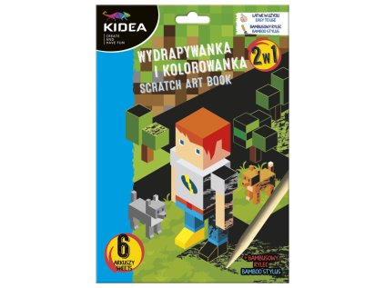 DRF KIDEA škrábací obrázek + omalovánky 2v1 Game