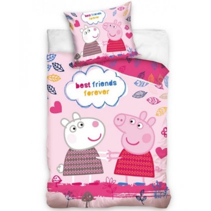 Dětské povlečení Peppa Pig Pepina a Suzy Best Friends