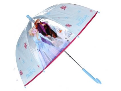 dětský PVC průhledný deštník Ledové království Frozen > varianta 01-0345 tyrkys