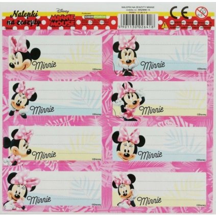 SAMOLEPKY - JMENOVKY DISNEY MINNIE MOUSE > varianta 01-001