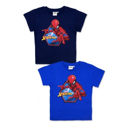 tričko Spiderman krátký rukáv > varianta 062 - modré > 98
