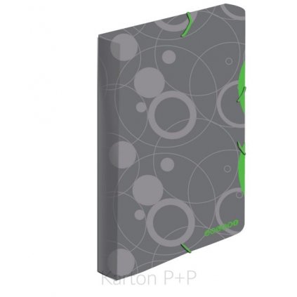 Úložný box s gumou A4 Duo Colori šedá-zelená > varianta 01-šedá-zelená