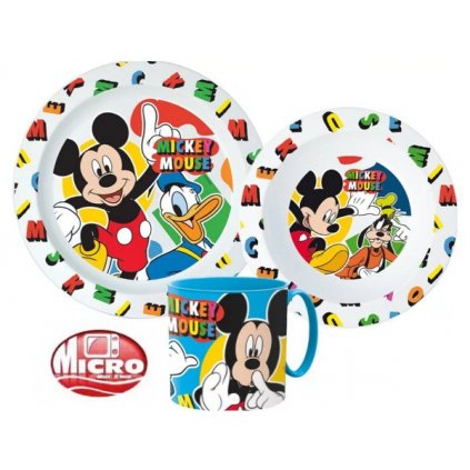 DĚTSKÝ JÍDELNÍ 3-DÍLNÝ SET DISNEY MICKEY MOUSE > varianta 03-29-3346