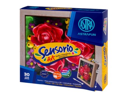 modelovacia hmota s ramikom astra sensorio art pivonie 30 farieb 336125002
