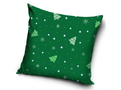 44770 dekoracni polstarek zelene vanoce 40x40 cm pod