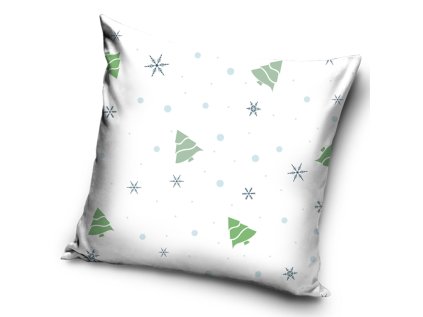 44791 dekoracni polstarek bile vanoce 40x40 cm pod