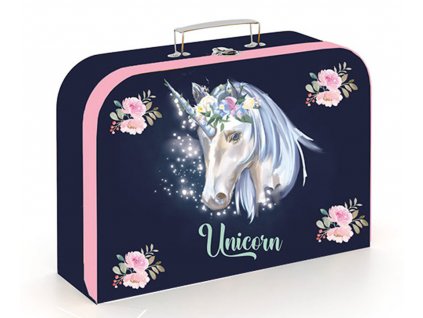 Kufřík kufr lamino 34 cm kůň Unicorn 1 Jednorožec 2023