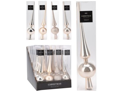 spendlik na vanocni stromek 275 mm zlaty sampansky mix 4 barev cena za 1 ks