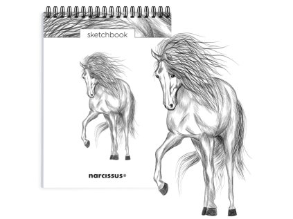 Skicovací notes A5 SP 60l čistý KŮŇ