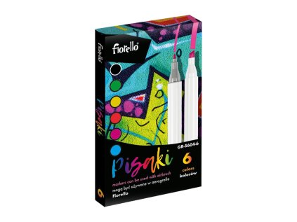 fixky fiorello airbrush sada 6 farieb dvojita spicka