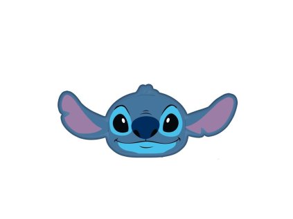 ST 270065 tvarovany mikroplysovy polstarek lilo and stitch blue
