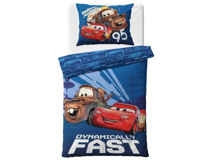 44710 detske povleceni cars 3 blesk mcqueen a burak 140x200 70x90 cm