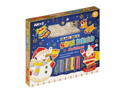 vianocna sada vitrazovych farieb amos glass deco sun deco christmas 10x105ml 12 sablon