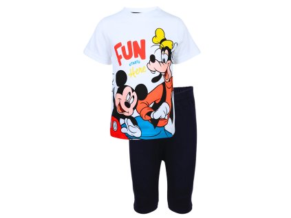 PYŽAMO MICKEY Erve 39029 short bílo - tm. modré (Velikost 92)