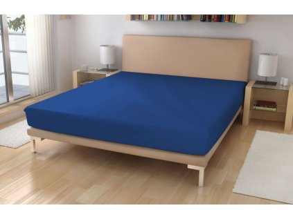 PP 02V23 prosteradlo jersey tmave modra
