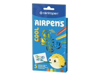 Foukací fixy CENTROPEN AirPens Cool - 5ks