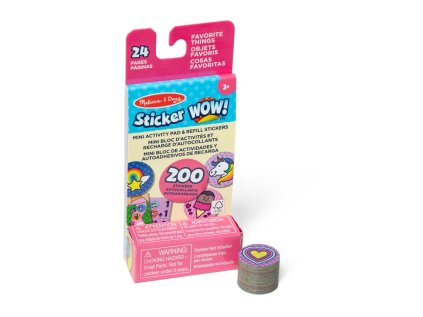 MELISSA & DOUG STICKER WOW NÁPLNĚ SAMOLEPEK OBLÍBENÉ PŘEDMĚTY