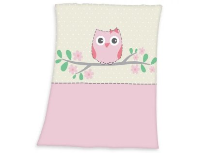 baby supersoft flisova deka 75 110cm herding mala sovicka