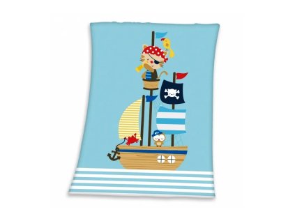 baby supersoft flisova deka 75 110cm herding maly pirat