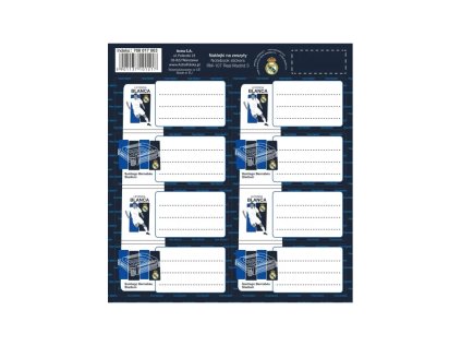 samolepiace stitky na zosity 8ks real madrid rm 107 708017003