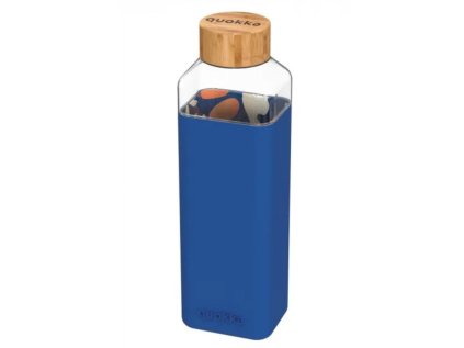 quokka storm sklenena flasa so silikonovym povrchom abstract garden 700ml 40023
