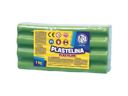 astra plastelina 1kg zelena 303111016