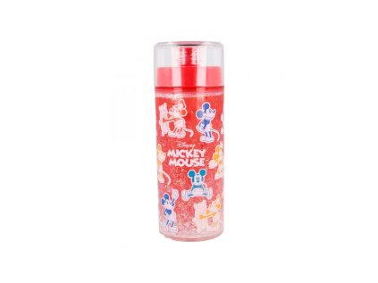 plastova flasa s dvojitym plastom s trblietkami mickey mouse 370ml 60121