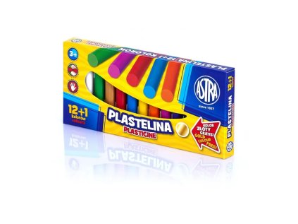 plastelina zakladna 12 farieb 1 gratis astra 303115007