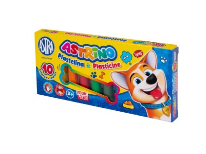 astrino skolska plastelina 10 farieb 303221002