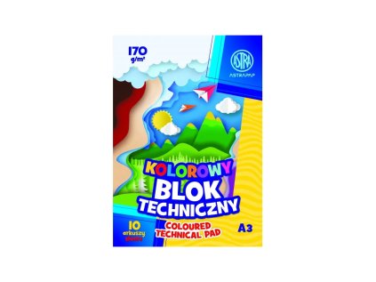 farebne papiere a3 astrapap 10 listov 170g m2 mix motivov 106021010