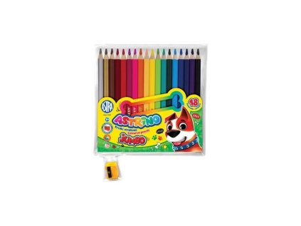 skolske okruhle jumbo farbicky astrino 18ks struhadlo 312221002