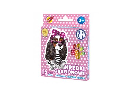 detske grafitove farbicky bez dreva sweet dogs sada 12ks 316121010