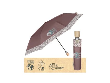 perletti green damsky skladaci dazdnik tehlova cervena 19116