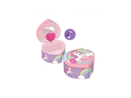 detska hracia sperkovnica box srdiecko unicorn kl10087