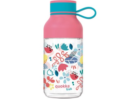 quokka kids ice plastova flasa s putkom flowers 430ml 40158