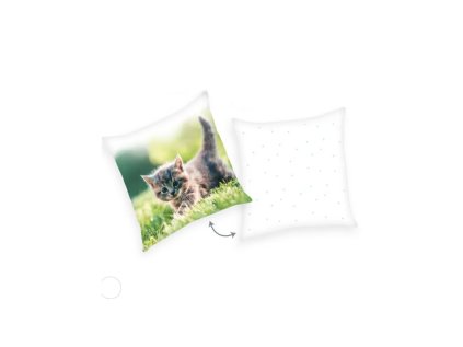 herding obojstranny dekoracny vankusik 40 40cm maciatko