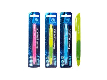 astrapen simple gulockove pero 1mm modre blister mix farieb 201022013