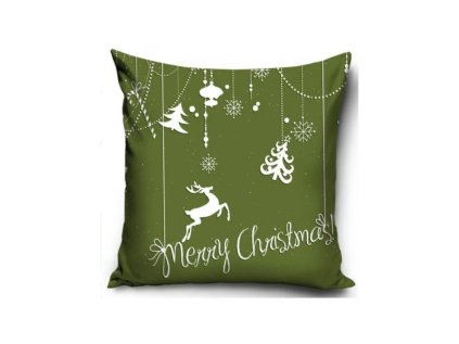 vianocna obliecka na vankusik green 40 40cm xmas171001