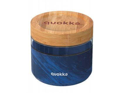 quokka deli sklenena nadoba na jedlo wood grain 820ml 40133