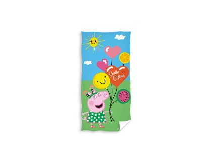 bavlnena osuska 70 140cm carbotex peppa pig pp213016